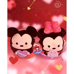 Disney Mickey & Minnie Valentine's 8.5 Inch Squishmallows Set